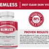 Blemless Clear Skin Supplements Pill UK- Best Tablets for Oily Skin and a Glowing Complexion | Vitamin Pills for Women & Men That May Help Some Spots & Blemishes 60CT