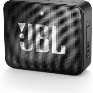 JBL GO2 Portable Bluetooth Speaker with Rechargeable Battery, Waterproof, Built-in Speakerphone, Black