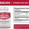 Blemless Clear Skin Supplements Pill UK- Best Tablets for Oily Skin and a Glowing Complexion | Vitamin Pills for Women & Men That May Help Some Spots & Blemishes 60CT