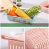 HapiLeap Retractable Drawer Organizer, Keep Tidy Shelf Organiser for Vegetables and Fruits (4 Pcs)