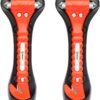 [2 Pack] Ipow Car Emergency Escape Window Break Hammer Safety Seat Belt Cutter Tool (Big)