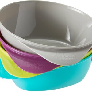 Tommee Tippee Easy Scoop Feeding Bowls 7m+ (Colours May Vary), 4 Bowls