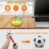 Sillbird Kids Toys Hover Soccer Ball Rechargeable Indoor Outdoor Football with Colorful Led Lights & Foam Bumpers Sports Ball Game for Boys and Girls Age 3+ Years Old