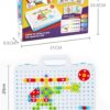 SYOSIN Construction Toys Drill for Children Gifts - Creative Puzzle Educational Toys Tool Kit Building Blocks Fine Motor Skills Activity Center for Kids