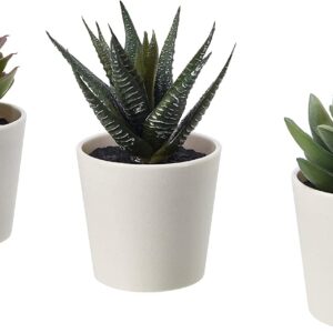 IKEA 203.953.31 FEJKA Mini Artificial Succulent Desk Plants in Pots 6 Centimetres (3 Pack)