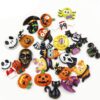 JPYH Halloween Resin Embellishments Pumpkin Skeleton Owl Bat Cat Resin, Random 20pcs Mix Halloween Resin Flatback Halloween Craft for DIY Craft Making Scrapbooking Jewelry Beads Embellishments