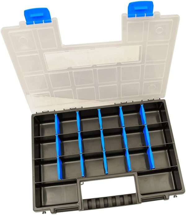 2X XL Organizer Assortment Box 345x249x50mm I Small Parts Magazine I Screw Box I Tool Box I Assortment Boxes