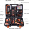 AWANFI Tool Kit 100 Piece DIY Home Household Toolkits for Daily Repair and Maintenance