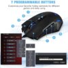 Gaming Mouse【7200 DPI & 7 Programmable Buttons】VicTsing Professional Wired Mouse, Comfortable Full Size Mice with Software to Customize Color, DPI, Polling rate etc. - Plug & Play, Perfect Gaming