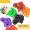 NOBRAND 10× Rock Climbing Holds for Children, Coloured Wall Climbing Stones, Play Tower for Kids Climbing Frame, Tree House, Rock Hold Grab Stones Grip Climbing Kit Includes 10 Screws