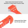 [2 Pack] Ipow Car Emergency Escape Window Break Hammer Safety Seat Belt Cutter Tool (Big)