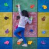 NOBRAND 10× Rock Climbing Holds for Children, Coloured Wall Climbing Stones, Play Tower for Kids Climbing Frame, Tree House, Rock Hold Grab Stones Grip Climbing Kit Includes 10 Screws