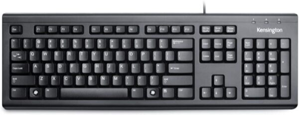 Kensington ValuKeyboard - wired keyboard for PC, Laptop, Desktop PC, Computer, notebook. USB Keyboard compatible with Dell, Acer, HP, Samsung and more, with QWERTY layout - Black (1500109)