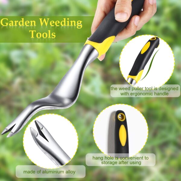 Hand Weeder Dandelion Remover Tool,Manual Weed Puller Bend-Proof Weed Puller Digger Fast and Labor-Saving Puller Weeding Tools For Garden Lawn Yard