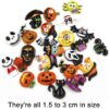 JPYH Halloween Resin Embellishments Pumpkin Skeleton Owl Bat Cat Resin, Random 20pcs Mix Halloween Resin Flatback Halloween Craft for DIY Craft Making Scrapbooking Jewelry Beads Embellishments