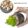 Jobary Set of 5 Artificial Succulent Potteds (Includes 10 Plants), Colourful and Decorative Faux Succulent Plants with Stones, Ideal for Home, Office and Outdoor Decor 