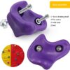 NOBRAND 10× Rock Climbing Holds for Children, Coloured Wall Climbing Stones, Play Tower for Kids Climbing Frame, Tree House, Rock Hold Grab Stones Grip Climbing Kit Includes 10 Screws