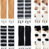 Cat Claw Socks, 6 Pair Slipper Sock Winter Fluffy Socks Women Bed Socks Fleece Fuzzy Cosy Warm Slipper Socks for Ladies Winter Multipack Gifts for Women (Cat Claw, 6)