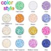 PandaHall Elite 19500pcs 15 Mixed Colors Glass Seed Beads, 2mm Ceylon Round Pony Bead Mini Spacer Czech Beads with 1mm Hole for Jewelry Making