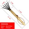 Hand Rake,Portable Digging Tool Mini Steel Rake For Garden Transplanting Tool