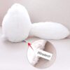 Winsterch Cuddly Cat Soft Toy Stuffed Cat Teddy Plush Animal Toy,Kids Birthday Baby Doll,White Cat Soft Toy (White, 30 CM)