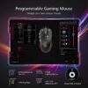 Gaming Mouse Wired, PICTEK 8 Programmable Buttons, RGB Backlit 7200 DPI Adjustable, Grip Ergonomic Optical PC Computer Gaming Mice with Fire Button