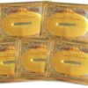 24K Gold Bio Collagen Crystal Face Mask + Eye Mask + Lip Mask, Anti ageing Skin Care (5pairs/set)