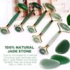 Jade Roller Gua Sha Scrapping Tool Set, TURATA Skin Care Solution for Anti-Wrinkle, Anti-Aging, Rejuvenates Face and Neck Skin, Skin Tightening, Cheeks Slimmer