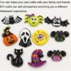 JPYH Halloween Resin Embellishments Pumpkin Skeleton Owl Bat Cat Resin, Random 20pcs Mix Halloween Resin Flatback Halloween Craft for DIY Craft Making Scrapbooking Jewelry Beads Embellishments