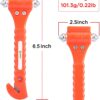 [2 Pack] Ipow Car Emergency Escape Window Break Hammer Safety Seat Belt Cutter Tool (Big)