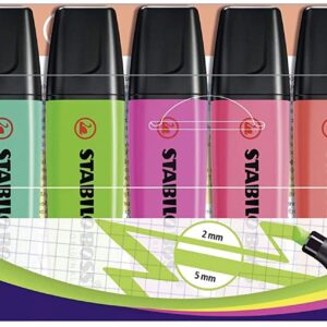 Highlighter - STABILO BOSS ORIGINAL Wallet of 8 Assorted Colours