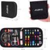 Travel Sewing Kit, AUERVO Over 70 DIY Premium Sewing Supplies,Mini Sewing kit for Home, Travel & Emergency Filled with Mending and Sewing Needles, Scissors, Thimble, Thread,Tape Measure etc