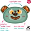 TUM TUM Baby Dinner Set for Weaning, Baby Weaning Set inc. Baby Suction Plate, Bowl, Spoon & Sippy Cup (Boris Bear)