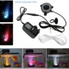 Eshen LED Aquarium Fish Tank Air Stone Light, Multi-Colored Air Bubble Stone Disk for Fish