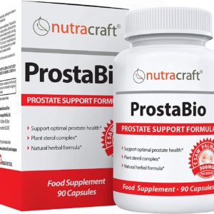 ProstaBio #1 Prostate Support Supplement - 33 Ingredient Formula to Support Prostate Health and Urine Flow - Saw Palmetto, Beta-Sitosterol, Pumpkin Seed, Nettle, Pygeum Plus Vitamins - 90 Capsules