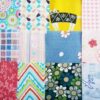 Misscrafts 25pcs Large 30cm*30cm TOP Cotton Craft Fabric Bundle Squares Patchwork Lint DIY Sewing Scrapbooking Quilting Dot Pattern Artcraft