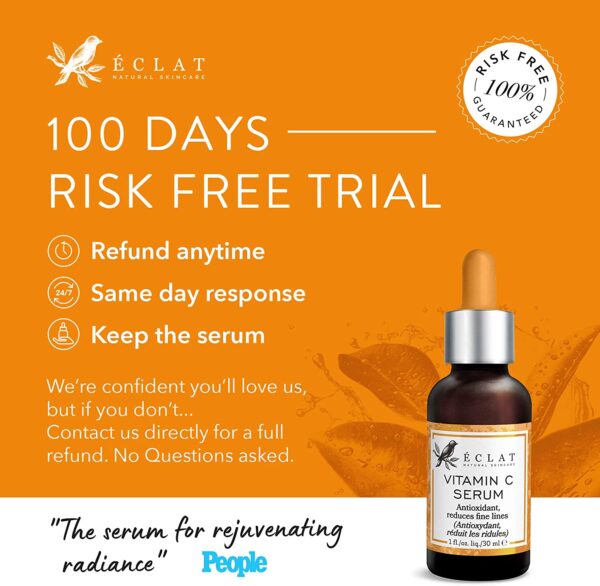 ORGANIC Vitamin C Serum for Face/Neck/Eyes - 8X MORE POWERFUL COLD PROCESSED Anti-Aging Serum with 20% Vitamin C - Reduces Wrinkles/Lines/Aging - 100% Vegan & DERMATOLOGIST DEVELOPED