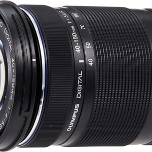 Olympus M.Zuiko Digital ED 40-150 mm F4-5.6 Lens, Telephoto Zoom, Suitable for All MFT Cameras (Olympus OM-D & PEN Models, Panasonic G Series), Black