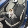 Dog Car Seat Cover with FREE Pet Seat Belt MuttStuff & Co Waterproof Covers (2-in-1) Fold Down Flaps for Full Front Coverage or Small Basket Hammock w/ Sturdy Walls | Travel Accessories