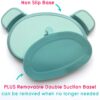 TUM TUM Baby Dinner Set for Weaning, Baby Weaning Set inc. Baby Suction Plate, Bowl, Spoon & Sippy Cup (Boris Bear)