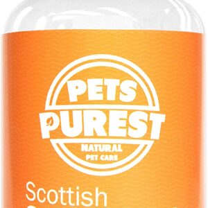 Pets Purest Scottish Salmon Oil For Dogs, Cats, Horses, Ferrets & Pets - 100% Pure Premium Food Grade - Natural Omega 3, 6 & 9 Supplement - Promotes Coat, Skin, Joint and Brain Health (500 ml)