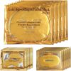 24K Gold Bio Collagen Crystal Face Mask + Eye Mask + Lip Mask, Anti ageing Skin Care (5pairs/set)