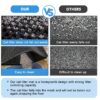 Cat Litter Mat, Foldable Large Cat Litter Tray Trapper Mat with Waterproof EVA Double Layer, Washable Non-Slip Pet Litter Catcher Clean Pad Cat Litter Trapping Mats Accessories Grey (15" x 24")