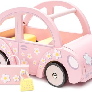 Le Toy Van - Wooden Daisylane Sophie's Car Accessories Play Set For Dolls Houses | Dolls House Furniture Sets - Suitable For Ages 3+