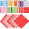 42 Pieces Quilting Fabric Squares Sheets Cotton Fabric Bundle Squares Patchwork 9.5 x 9.5 Inch Pre-Cut Quilt Squares for DIY Crafts Sewing Quilting