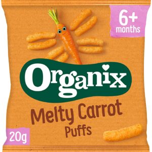 Organix Melty Carrot Sticks 20 g (Pack of 8) (organic)