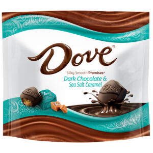 DOVE PROMISES, Sea Salt And Caramel Dark Chocolate Candy, 7.61 Oz Bag