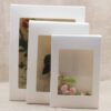 20pcs DIY paper box with window white/black/kraft paper Gift box cake Packaging For Wedding home party muffin packaging