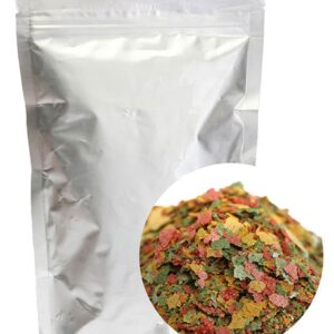 Aquarium Fish Food Fish Feeder Tetra Flakes for Tropical Fish Marine Ornamental Fish Small Goldfish Koi Feeding Food 100g/Pack