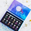 13/7Pcs Crystal Glass Pen Starry Sky Unicorn Dip Pen Glitter Powder Fountain Pen 12 Colors Ink Gift Box Set Writing Supplies